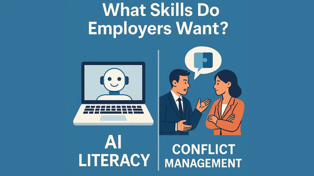 AI literacy and conflict management skills employers want