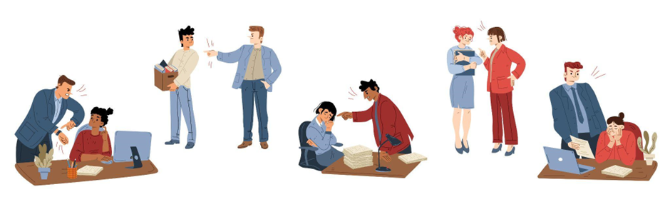 Image of boss yelling at his employees.